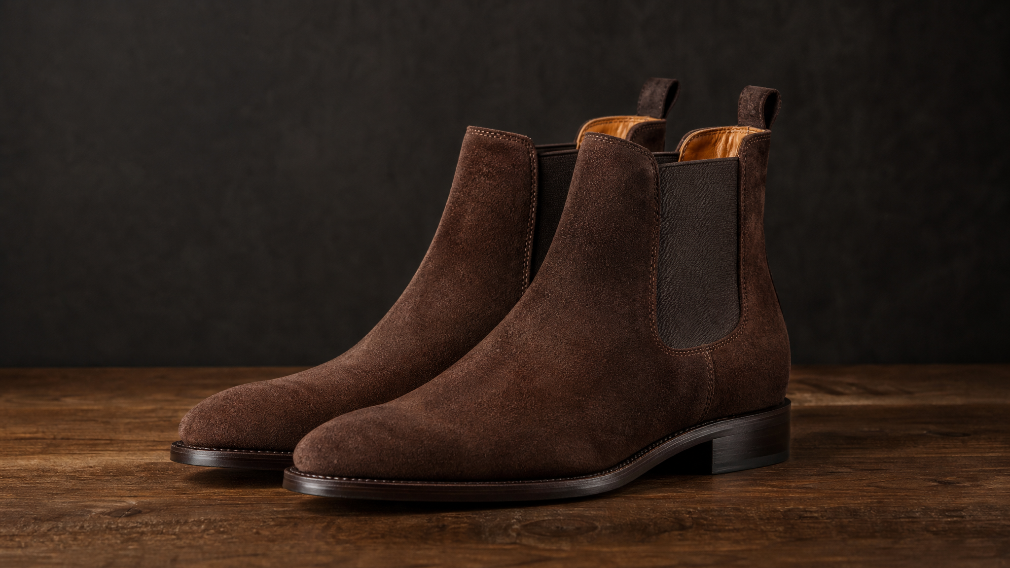 YF-CB-2651 split-suede chelsea boot