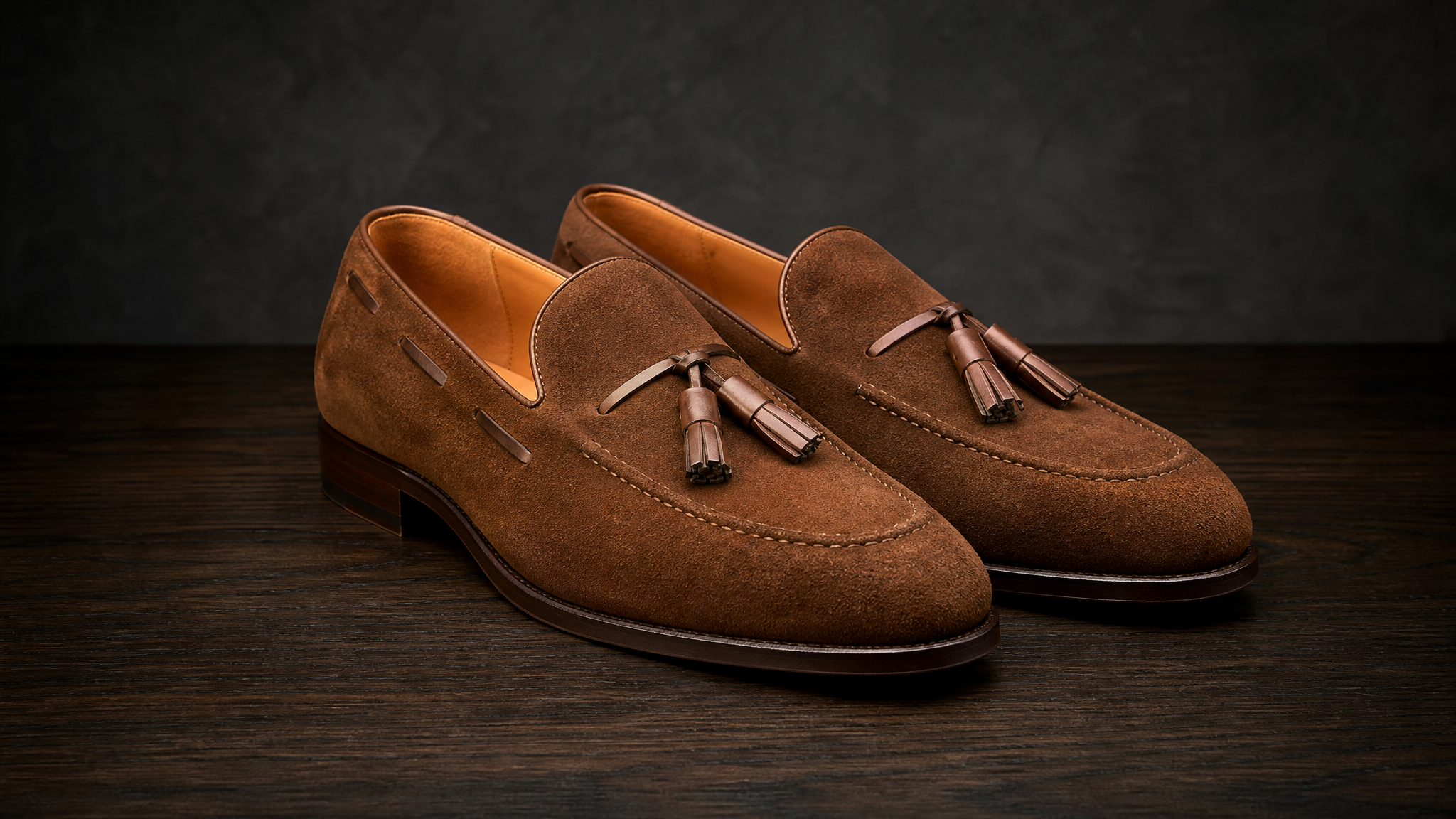 YF-LF-2634 split-suede tassel loafer